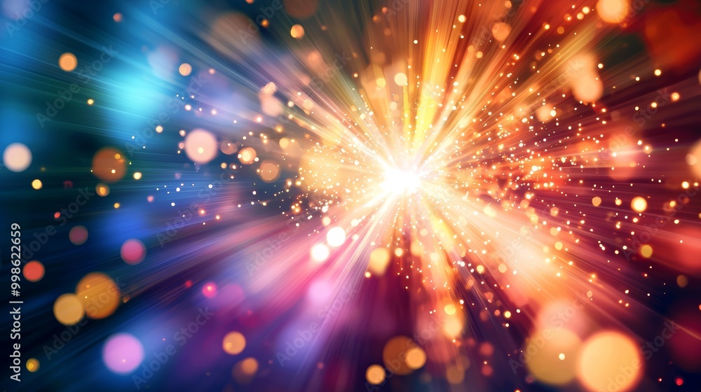 Light bursts spreading from a central point, subtle pastel colors blending in a radiant display, representing peaceful illumination Light bursts spreading from a central point, subtle pastel colors blending in a radiant display, representing peaceful illumination