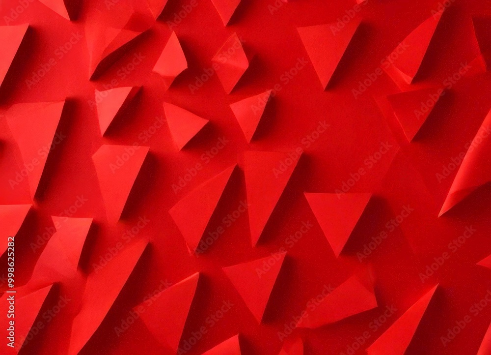 a close-up view red paper cutout pattern composed of numerous triangular shapes, arranged in a grid-like fashion a close-up view red paper cutout pattern composed of numerous triangular shapes, arranged in a grid-like fashion