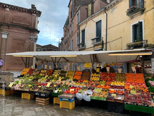 Fruit and Vegetable stall in Venice, Italy