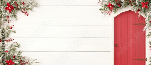 Merry Christmas and Happy New Year holiday background