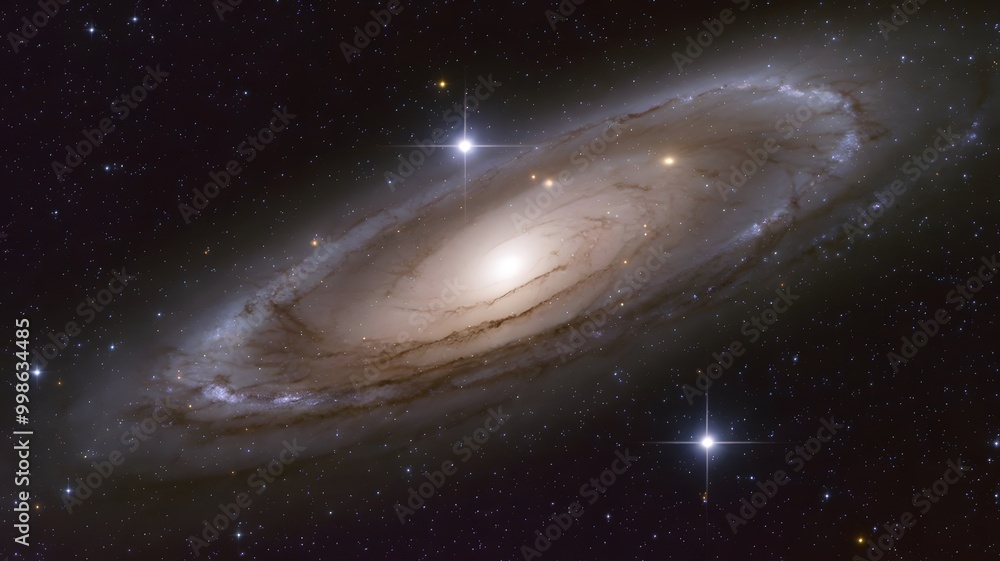 Fototapeta premium The Galaxy with stars