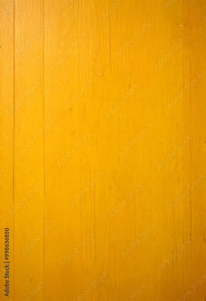 Obraz premium A close-up view wooden surface with a warm yellow hue, featuring a textured and slightly worn appearance