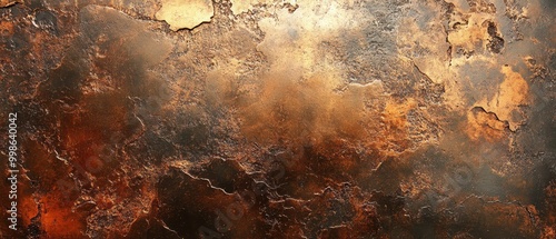 An abstract texture showcasing earthy tones with a blend of copper and bronze hues, ideal for background or design elements.