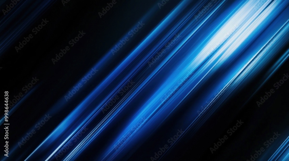Abstract blue and black diagonal light streaks. Abstract blue and black diagonal light streaks.