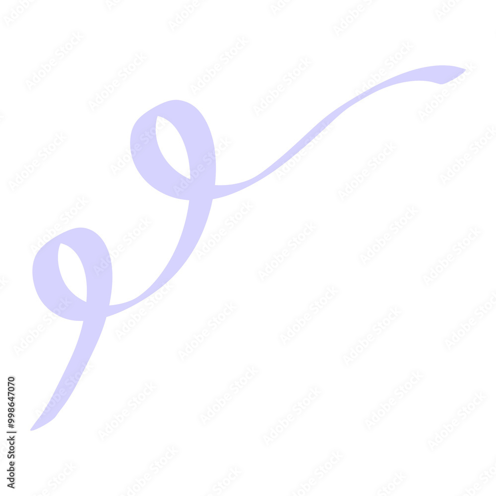 Cute pastel swirly ribbon illustration Cute pastel swirly ribbon illustration