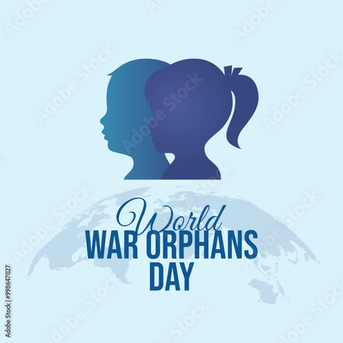 vector graphic of World War Orphans Day ideal for World War Orphans Day celebration.