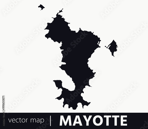 High Detailed Vector Map - Mayotte