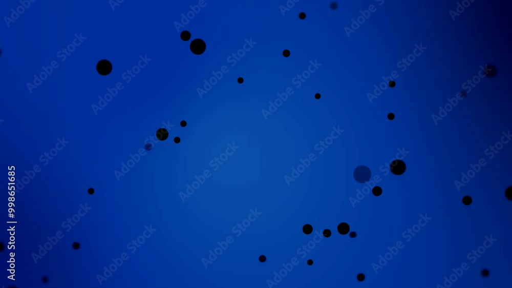black particles dot on blue background black particles dot on blue background