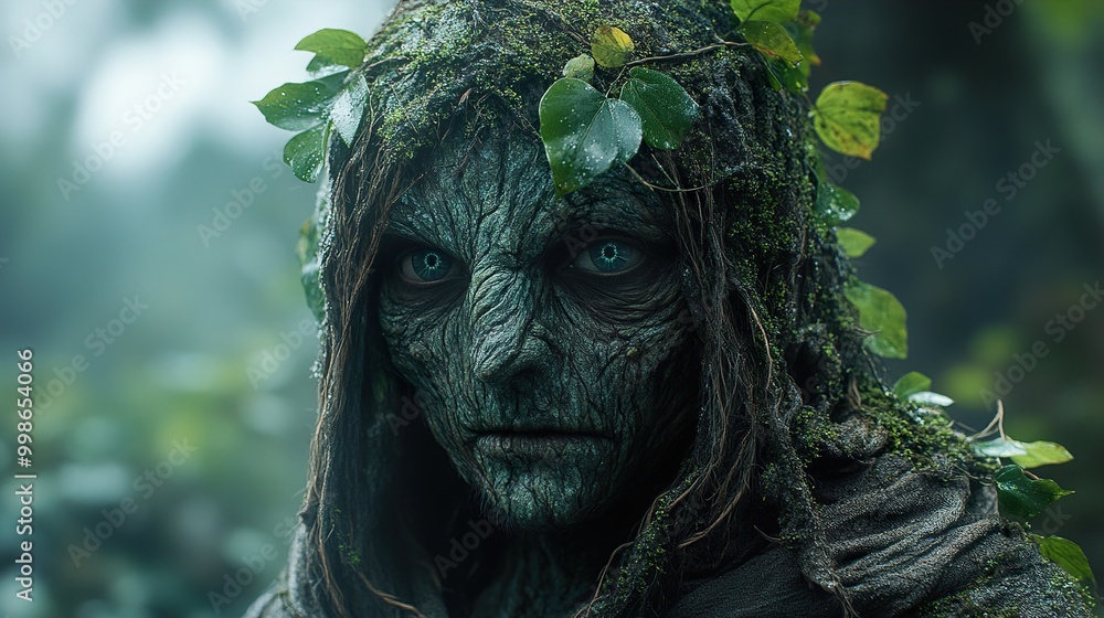 Mystical Forest Creature with Glowing Eyes Mystical Forest Creature with Glowing Eyes