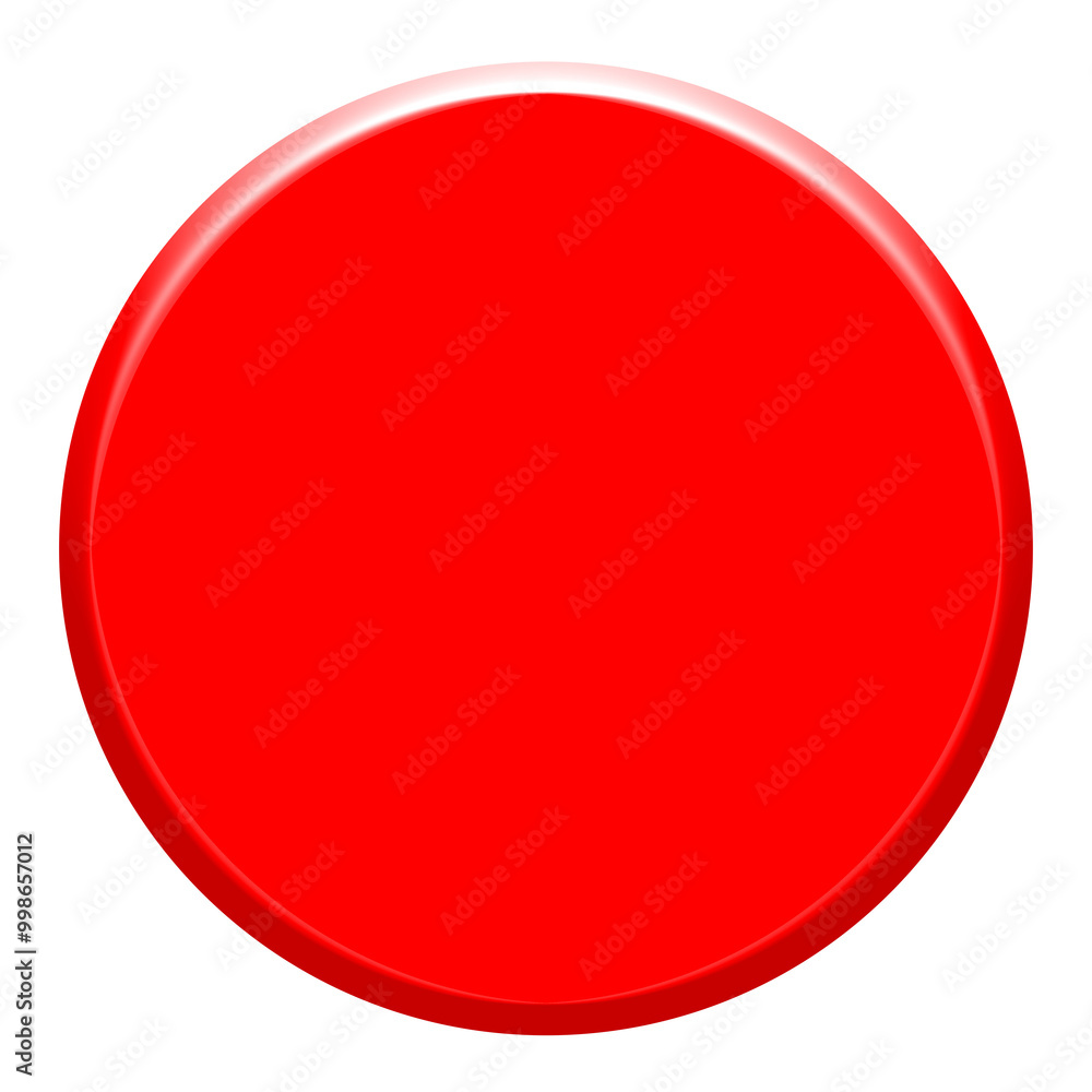 3d red button 3d red button