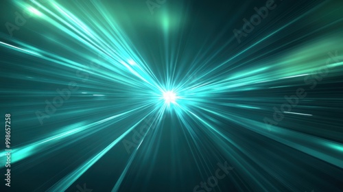 Speed Rays Abstract Background with Burst of Light Energy, The Movement of Luminous Rays in Space, Template for Background, Banner, Card