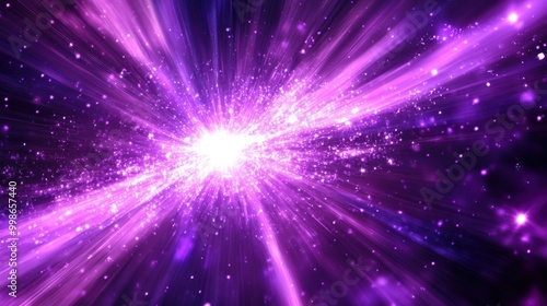 Speed Rays Abstract Background with Burst of Light Energy, The Movement of Luminous Rays in Space, Template for Background, Banner, Card photo