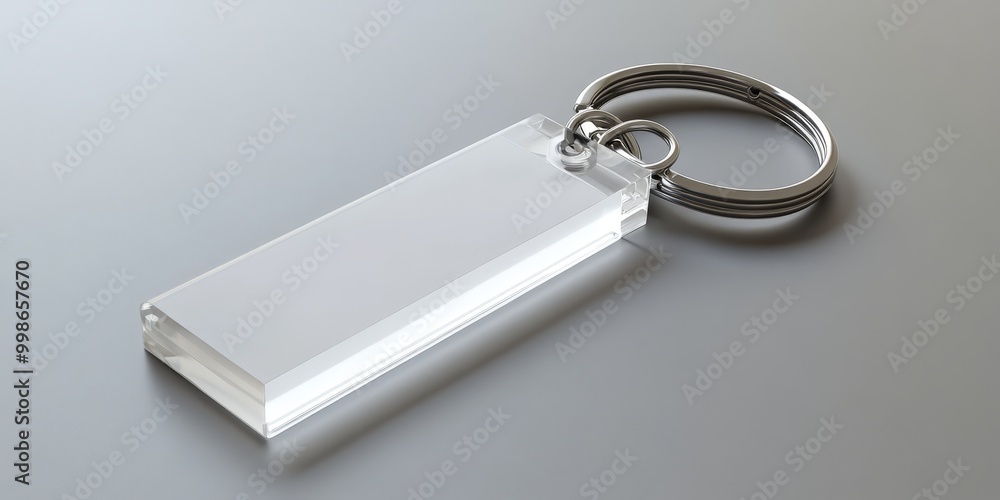 Acrylic Keychain Mockup with No Background Acrylic Keychain Mockup with No Background