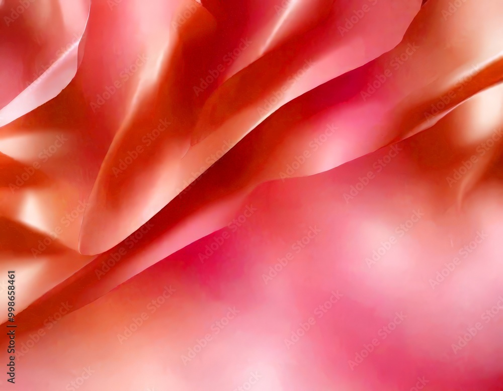 Abstract of pink and orange fabric, with a soft, flowing texture and a gradient effect Abstract of pink and orange fabric, with a soft, flowing texture and a gradient effect