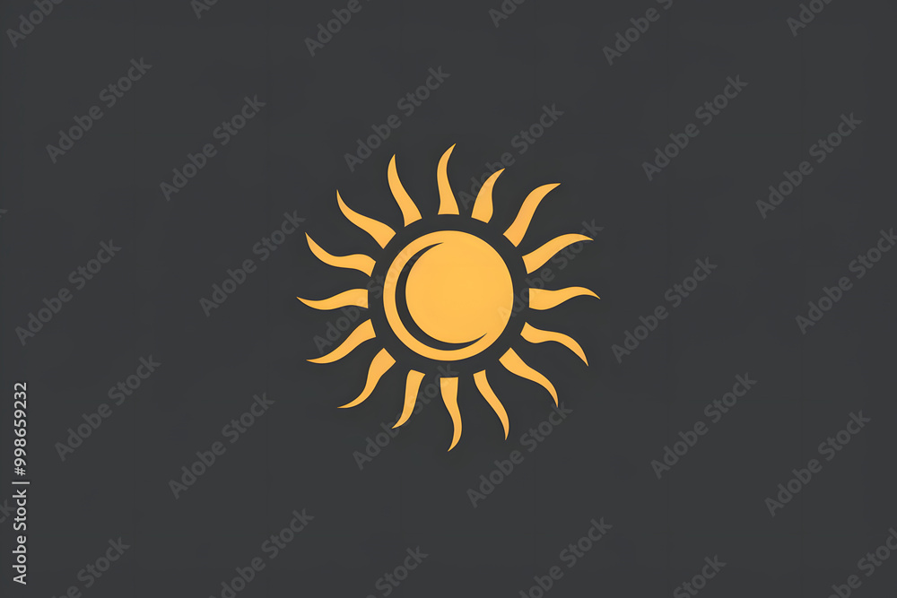 Fototapeta premium sun icon AI generative