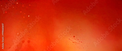 Abstract red and orange gradient background with scattered black dots and splatters, creating a dynamic and energetic visual effect