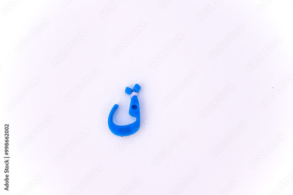 letter Qaf, Arabic letter Q, Small model of the Arabic letter Q in blue ...