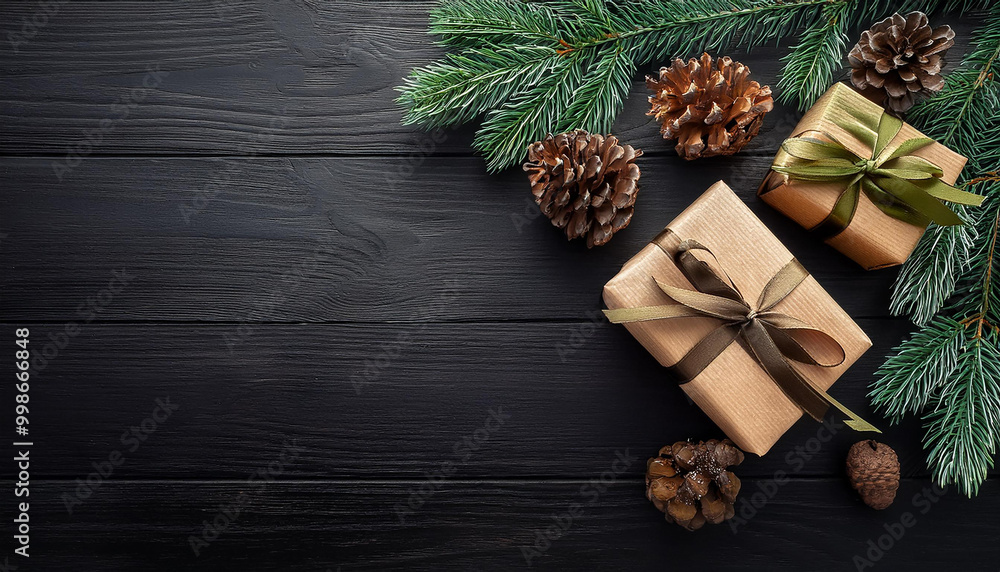 Merry Christmas and Happy New Year Poster or banner with cute santa claus in gift box and christmas element for Retail,Shopping or Christmas Promotion.Vector illustration eps 10 Merry Christmas and Happy New Year Poster or banner with cute santa claus in gift box and christmas element for Retail,Shopping or Christmas Promotion.Vector illustration eps 10