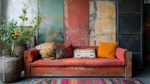 Wallpaper Mural Bohemian style upcycled furniture for creative home décor and inspiration Torontodigital.ca