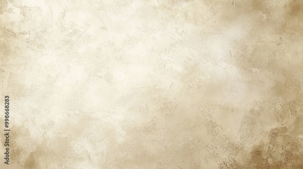 Obraz premium Light beige concrete wall with grunge effect, perfect for vintage look, adds depth to design projects