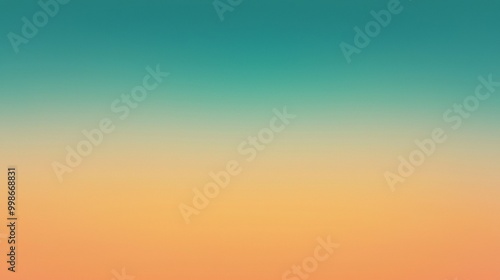 Abstract blurred background featuring a gradient of turquoise, orange, and white, suitable for various design and creative projects