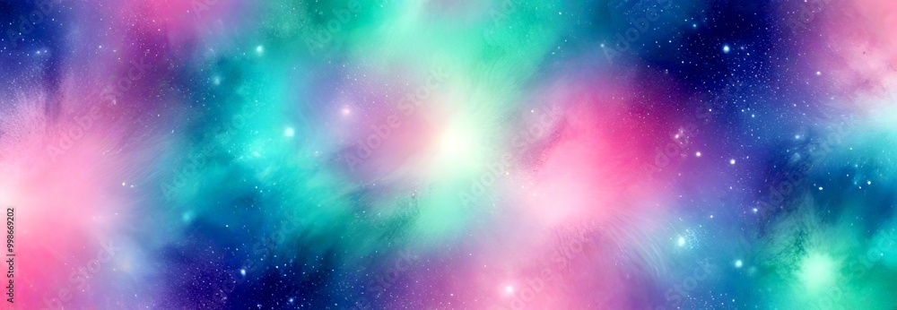 a vibrant, abstract cosmic scene with a gradient of colors, including shades of blue, pink, and purple, and a scattering of white stars a vibrant, abstract cosmic scene with a gradient of colors, including shades of blue, pink, and purple, and a scattering of white stars