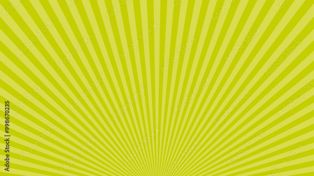 Obraz premium 放射線 背景 黄緑 シンプル ベクター
