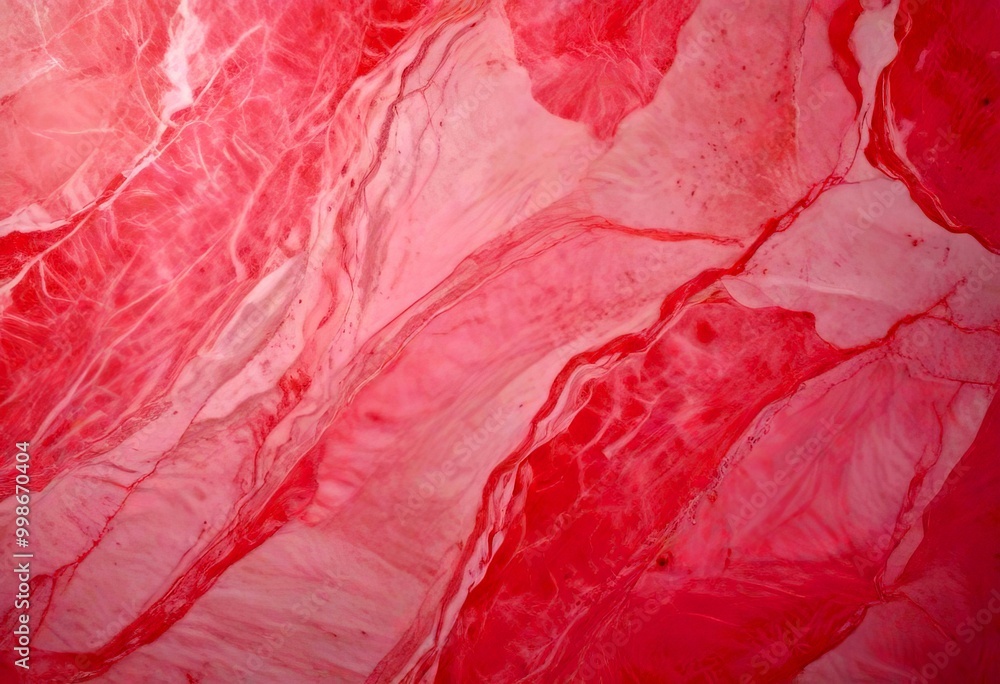 Fototapeta premium a close-up view pink marble surface with a textured and abstract pattern