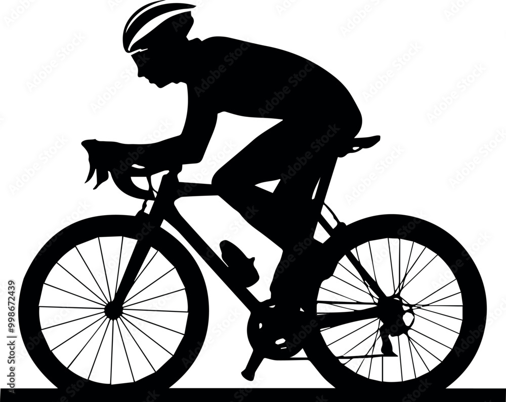 Fototapeta premium bicycle black silhouette vector download