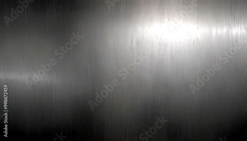 a close-up view metallic surface with a reflective, shiny appearance The surface has a uniform gray color and a slight texture, giving it a polished and sophisticated look