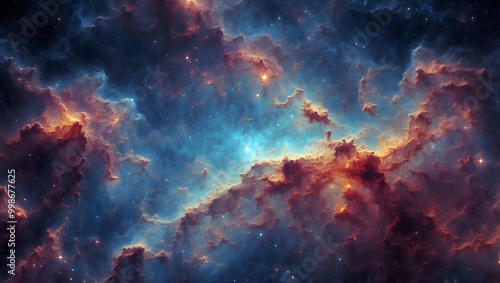 Endless nebula panorama.