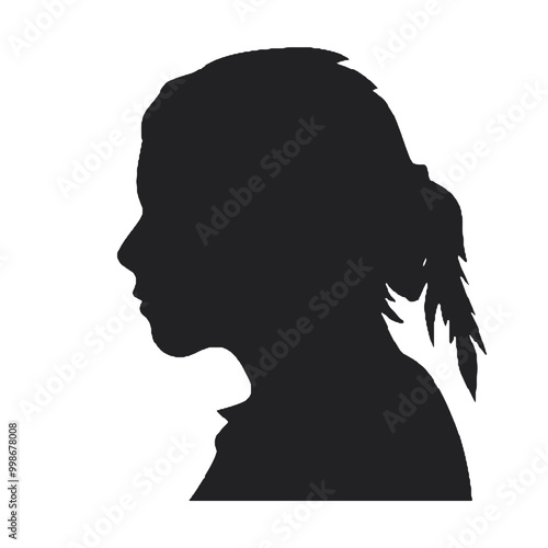 Native American Indian silhouette vector illustration