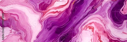 a vibrant abstract pattern with swirling, marbled colors in shades of pink, purple, and white The pattern is composed of curved lines and swirls, creating a dynamic and