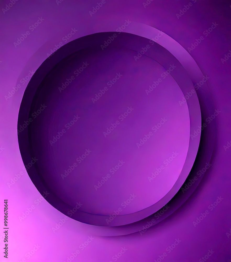 Obraz premium a dark purple background with a large, circular shape in the center, creating a minimalist and abstract design