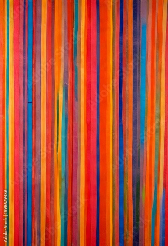 a vertical striped pattern with vertical lines of various colors, including red, orange, yellow, green, blue, and purple