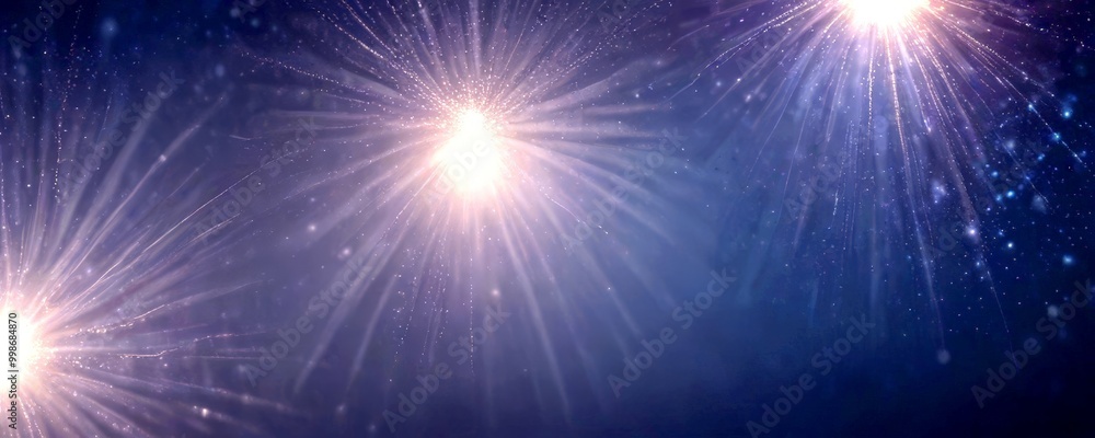 a night sky filled with a multitude of sparkling fireworks, each radiating a unique pattern of light and color The fireworks are scattered across the frame, creating a sense a night sky filled with a multitude of sparkling fireworks, each radiating a unique pattern of light and color The fireworks are scattered across the frame, creating a sense
