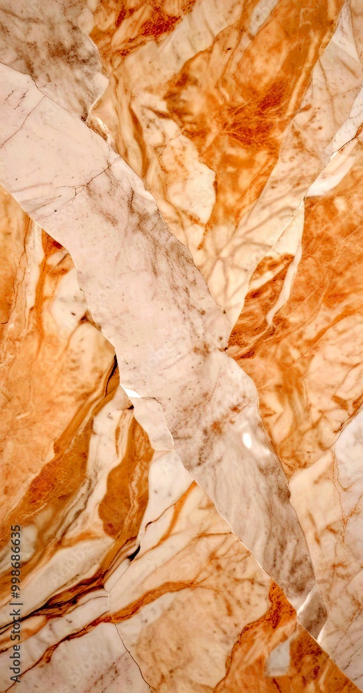 Fototapeta premium a close-up view marble surface with a textured and irregular pattern of light and dark brown marble