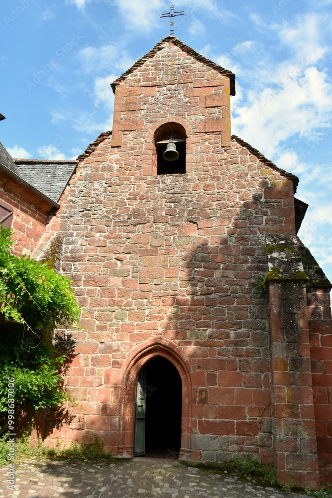 La chapelle des Pénitents dans le village de Collonges-la-Rouge en Corrèze La chapelle des Pénitents dans le village de Collonges-la-Rouge en Corrèze
