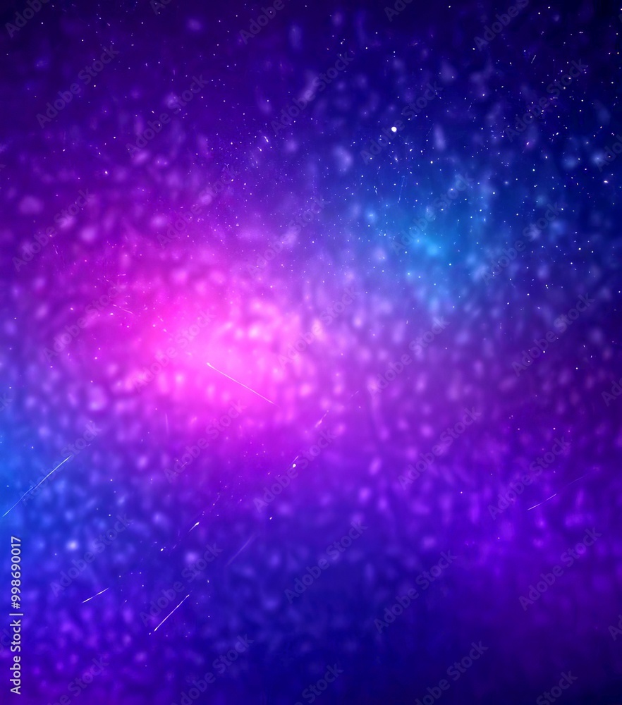 Fototapeta premium a captivating view starry night sky, with a gradient of purple and blue hues The background is filled with numerous small, indistinct stars, creating