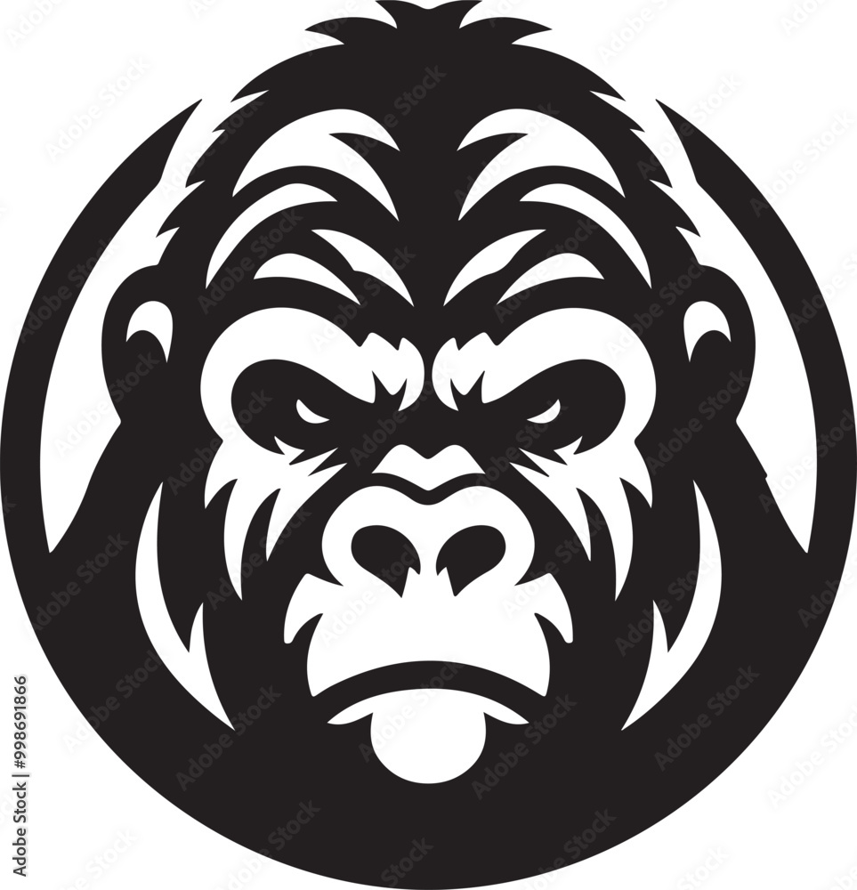 gorilla silhouette gorilla silhouette