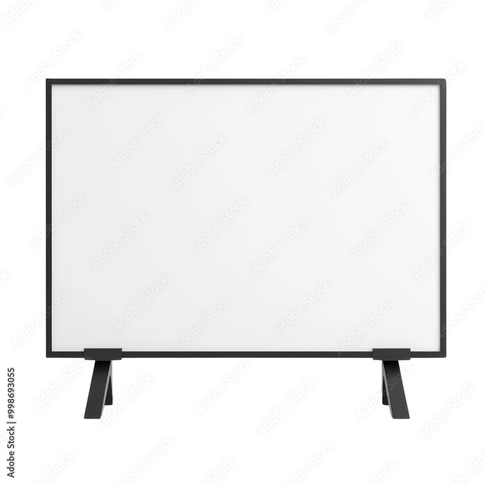 Blank display board ready for creative presentations Blank display board ready for creative presentations