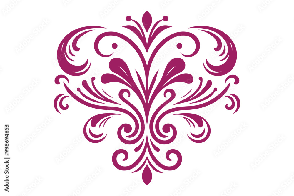 Decorative Swirl Element Vector Design Decorative Swirl Element Vector Design