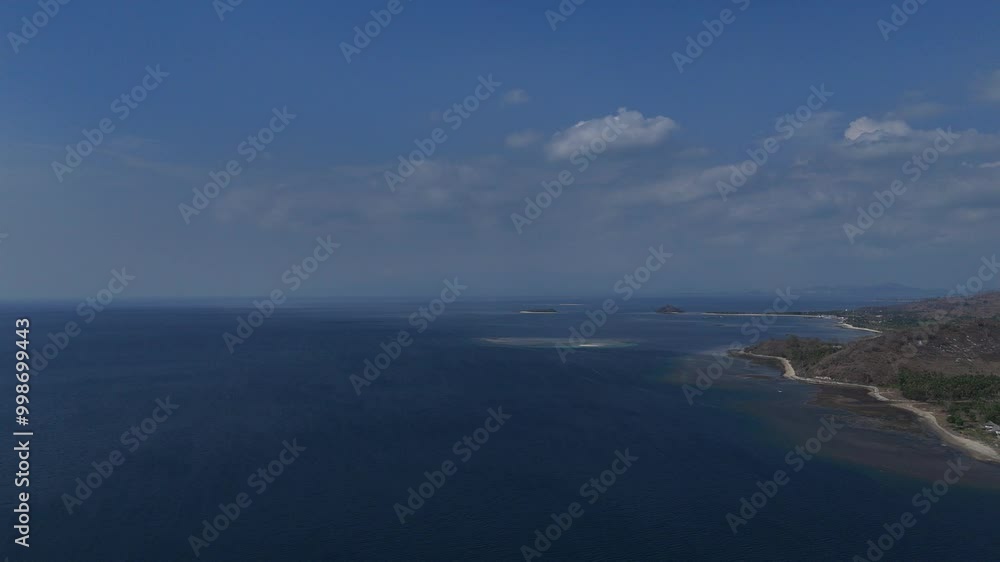Aerial Video - view from the sea, view from the beach, view of the sea from the sea Aerial Video - view from the sea, view from the beach, view of the sea from the sea