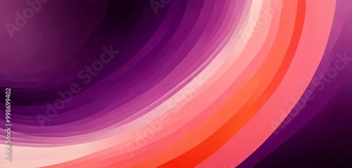 a vibrant abstract composition of overlapping curved lines in shades of purple, pink, and orange, creating a dynamic and visually striking pattern photo