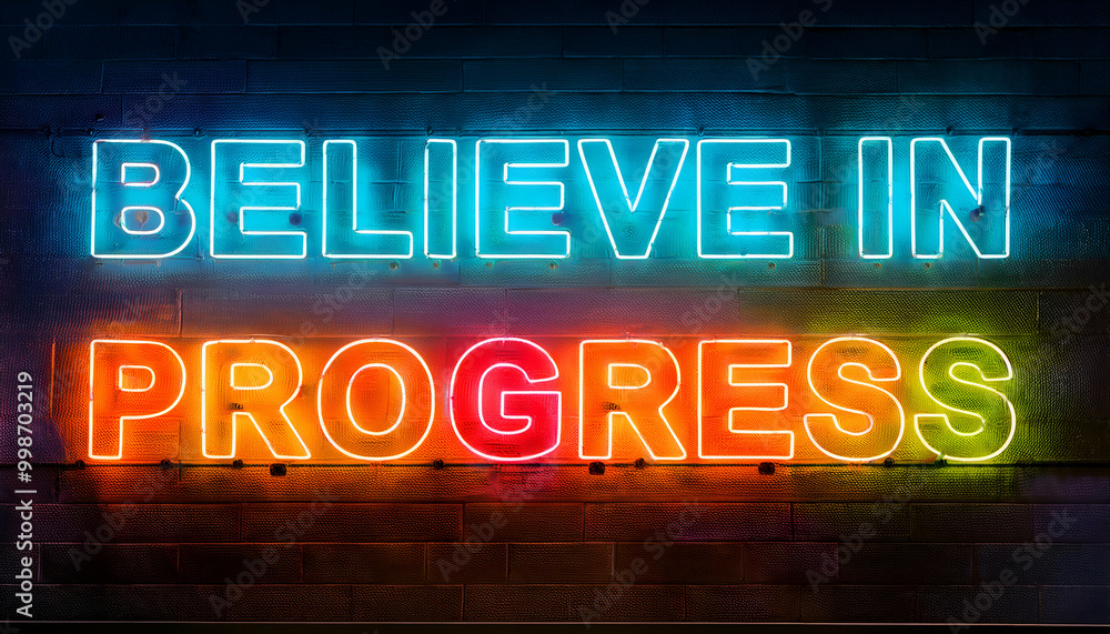 Believe in progress Word Believe in progress Word