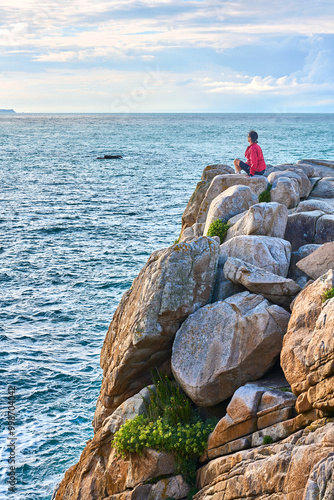 woman hiking on the Coastal...
