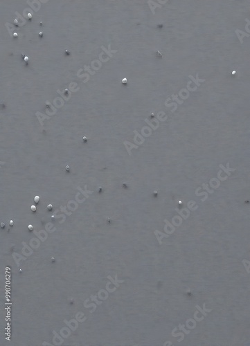 a gray background with small white dots scattered across it, creating a sense of randomness and movement