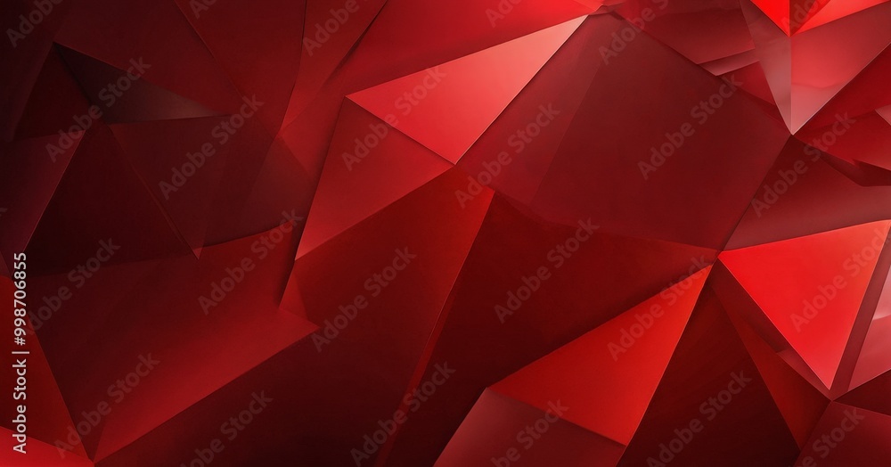 Obraz premium a red abstract background composed of numerous triangular shapes, creating a visually striking and geometric pattern
