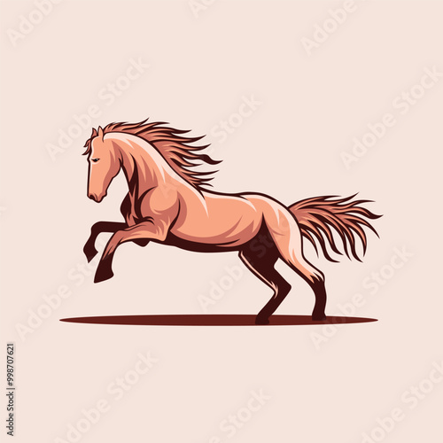 vector logo horse 