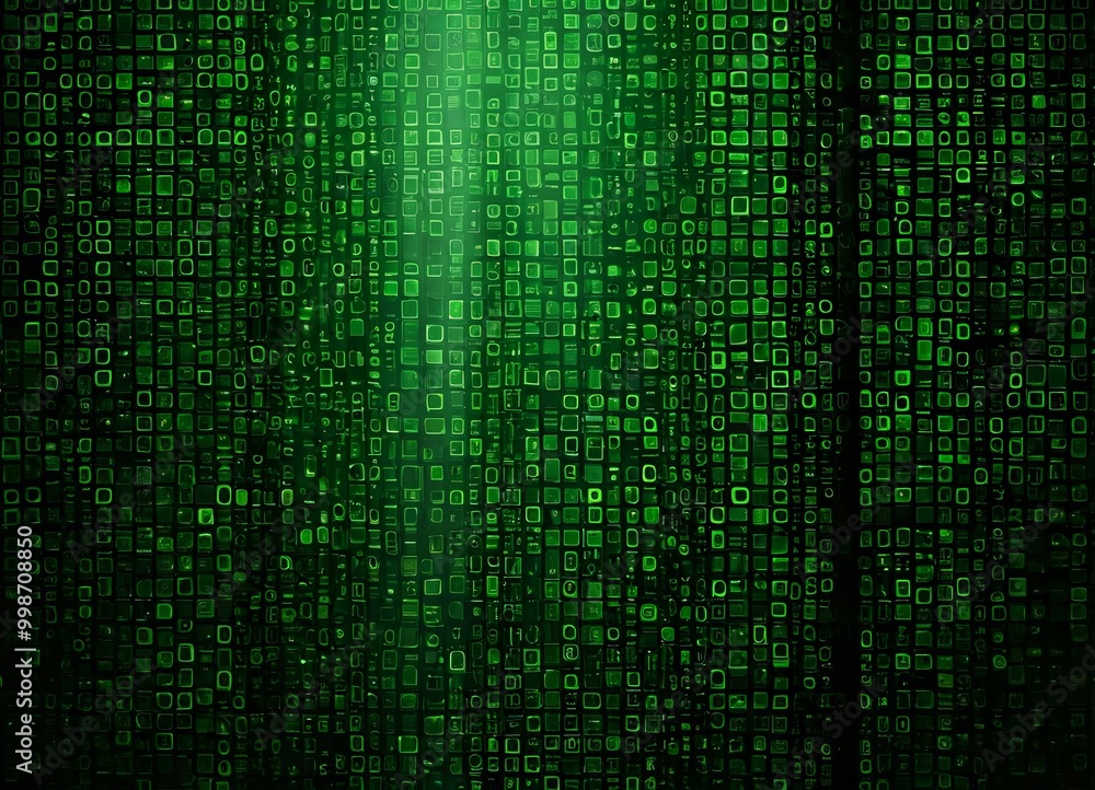 a dense, abstract pattern of small square tiles in a vibrant green color, creating a visually striking and immersive digital environment a dense, abstract pattern of small square tiles in a vibrant green color, creating a visually striking and immersive digital environment